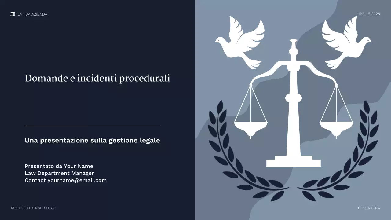 Presentazione legale professionale della Marina
