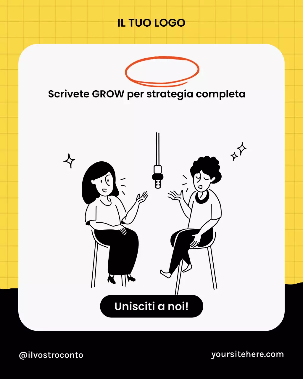 Guida per i creatori di social media di Yellow Minimal