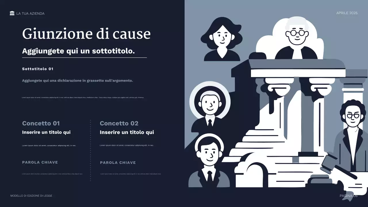 Presentazione legale professionale della Marina