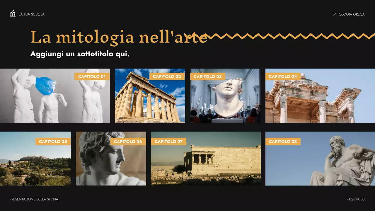 Presentazione del corso di mitologia classica beige