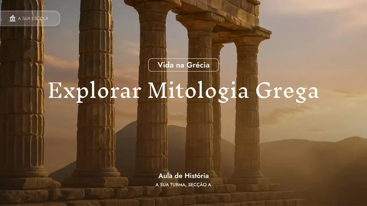 Apresentação da aula de Mitologia Clássica Bege