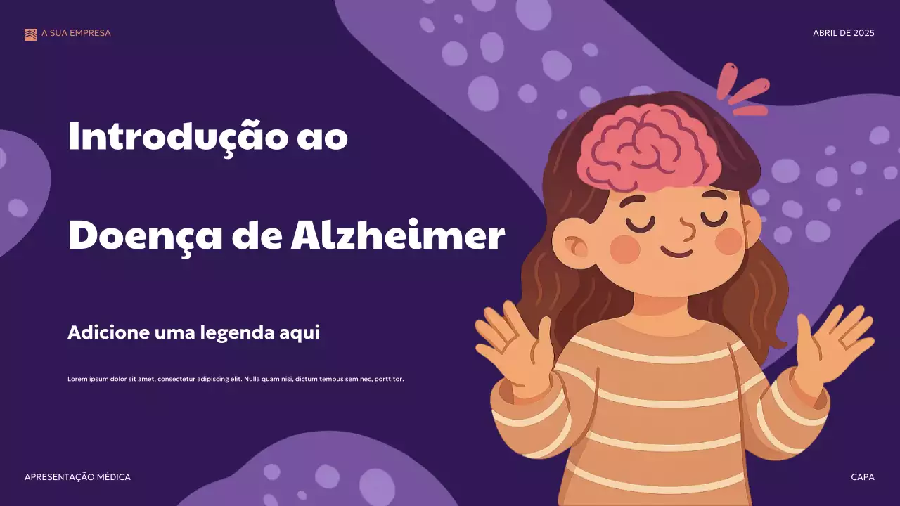 Apresentação Médica Moderna Roxa