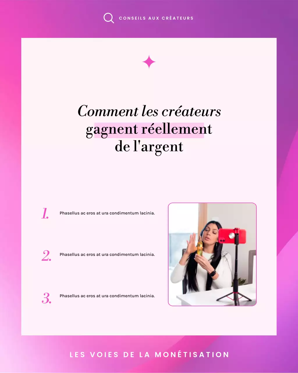 Guide de monétisation des créateurs : publication carrousel Instagram