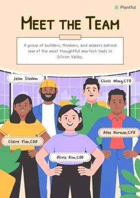 Flat Illustration Modern Team Introduction