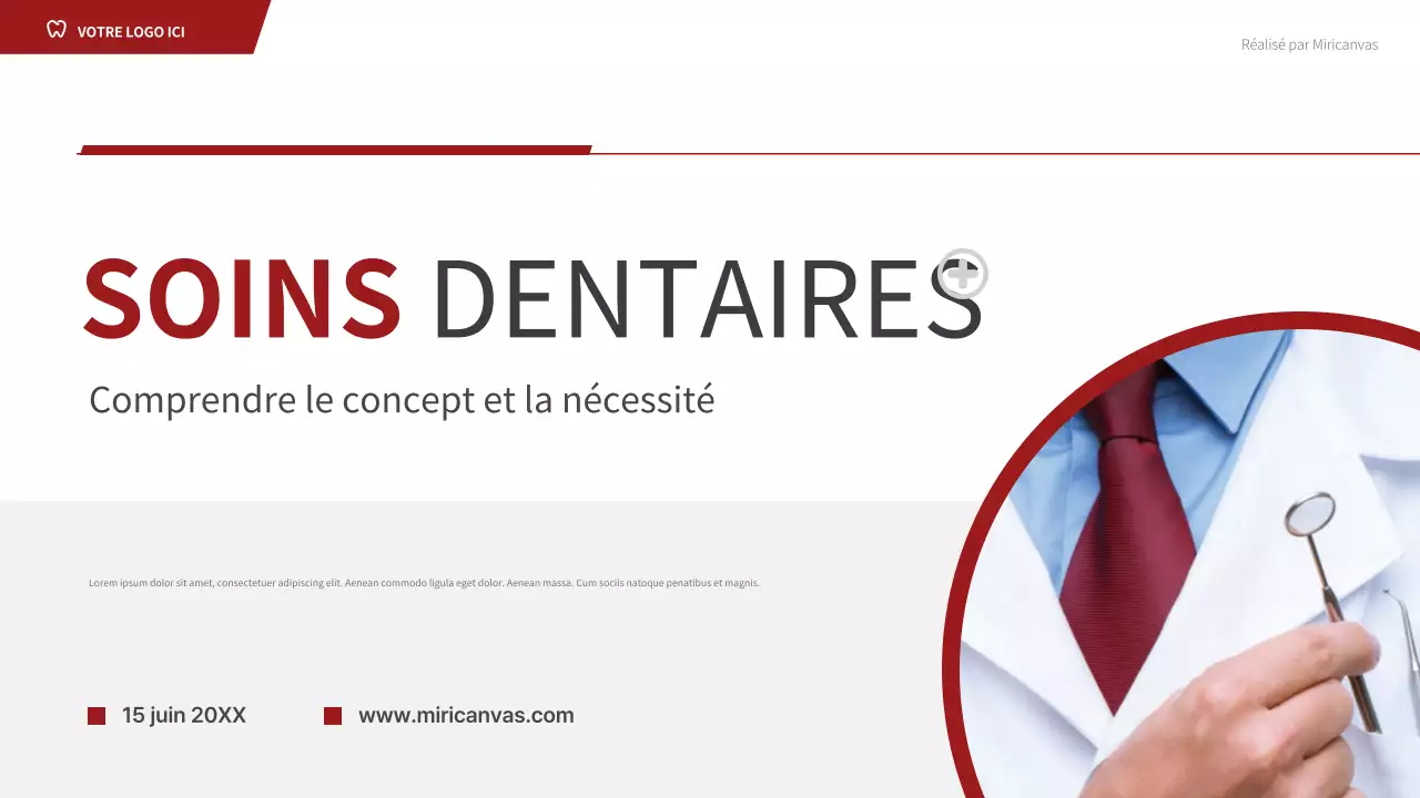 Présentation du guide dentaire professionnel rouge