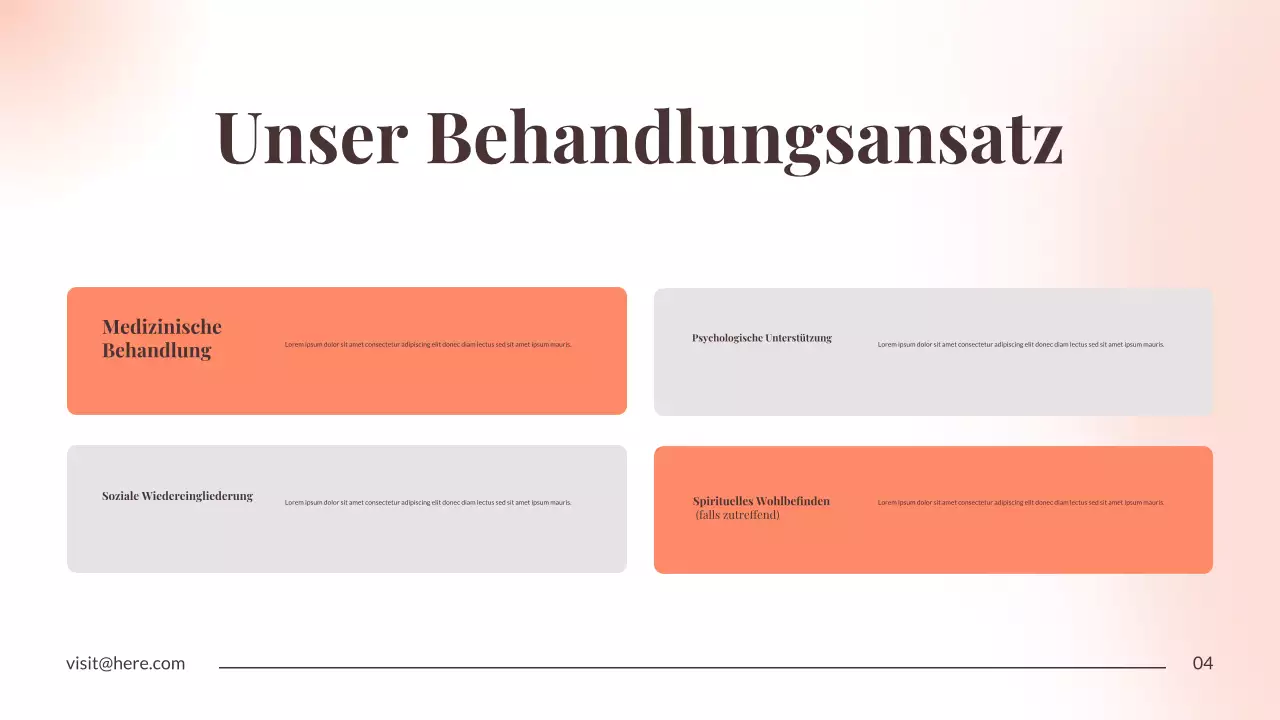 Orange Minimal Recovery Ankündigung Präsentation