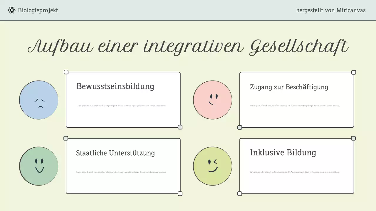 Mint Modern Science-Vorlesungspräsentation
