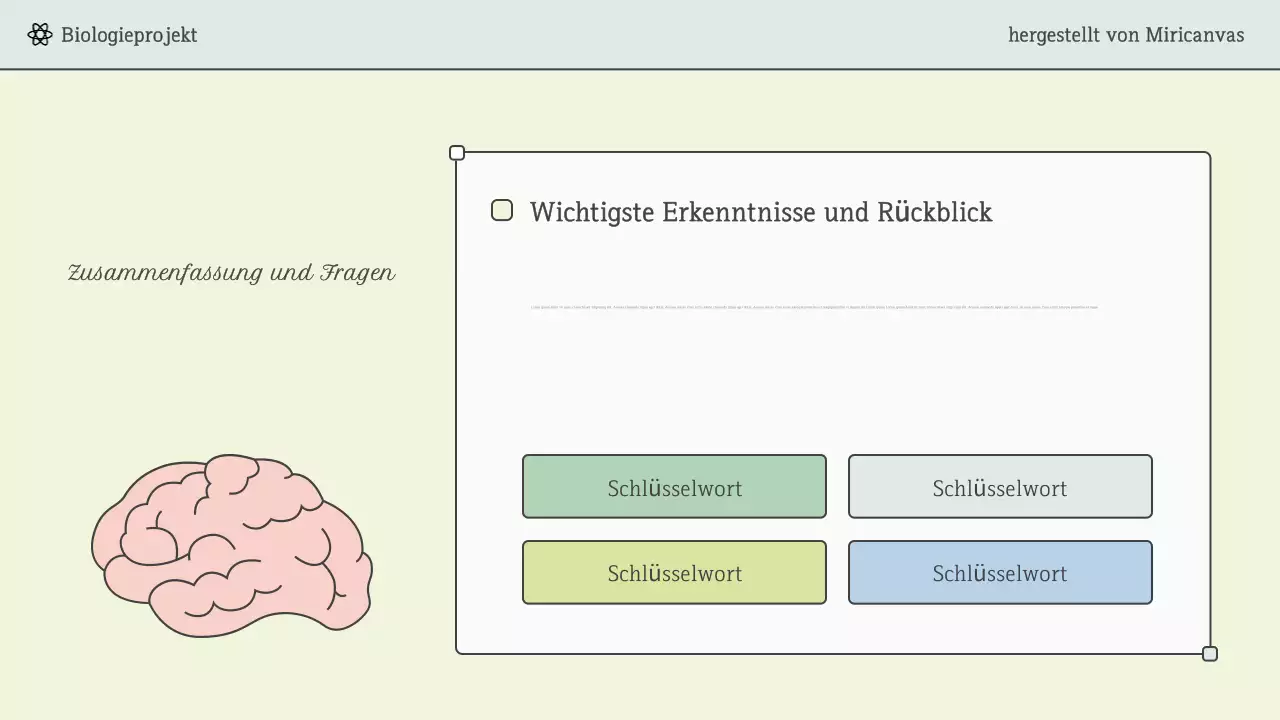 Mint Modern Science-Vorlesungspräsentation