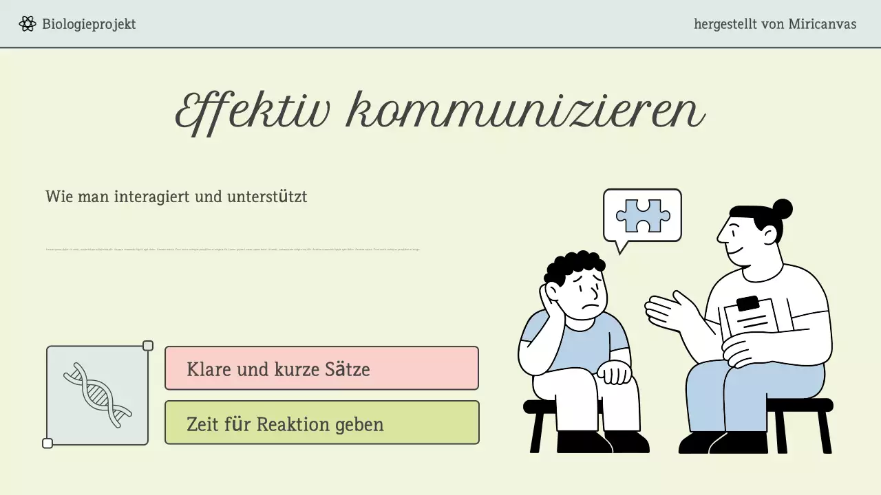 Mint Modern Science-Vorlesungspräsentation
