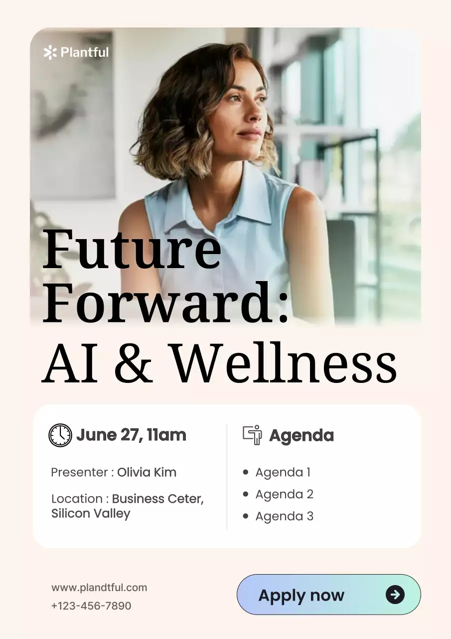 Beige Modern AI Event Webinar Invitation