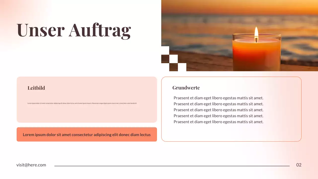 Orange Minimal Recovery Ankündigung Präsentation