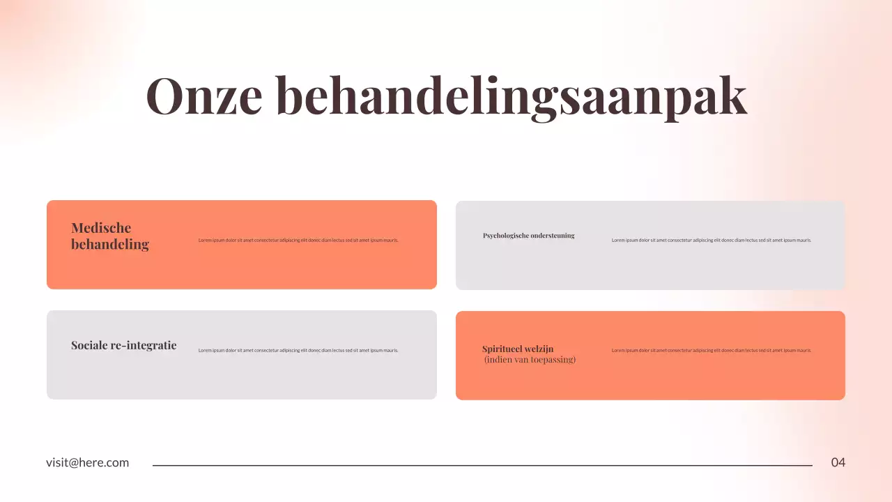 Presentatie over de aankondiging van minimaal herstel van Orange