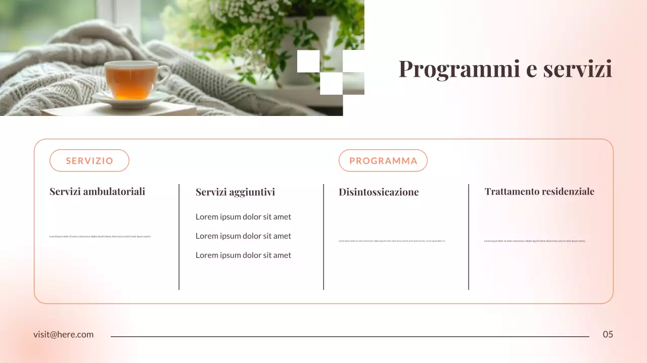 Presentazione dell'annuncio di Orange Minimal Recovery