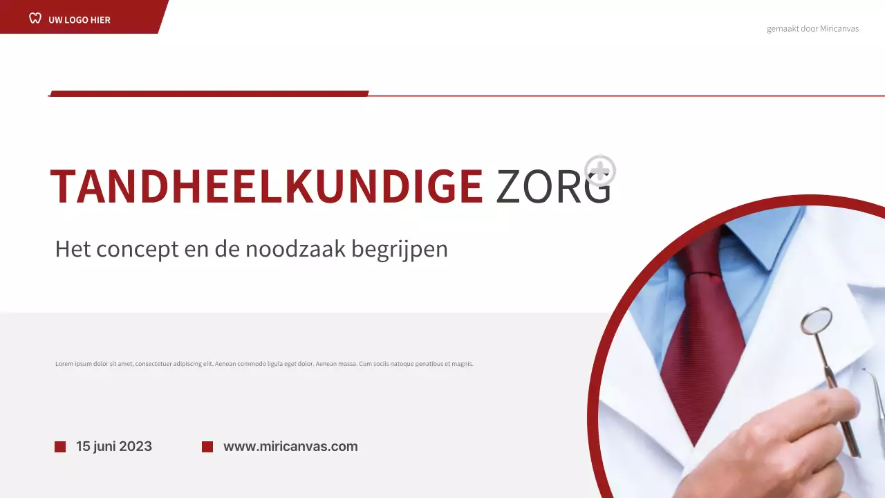 Presentatie van de Rode Professionele Tandartsgids