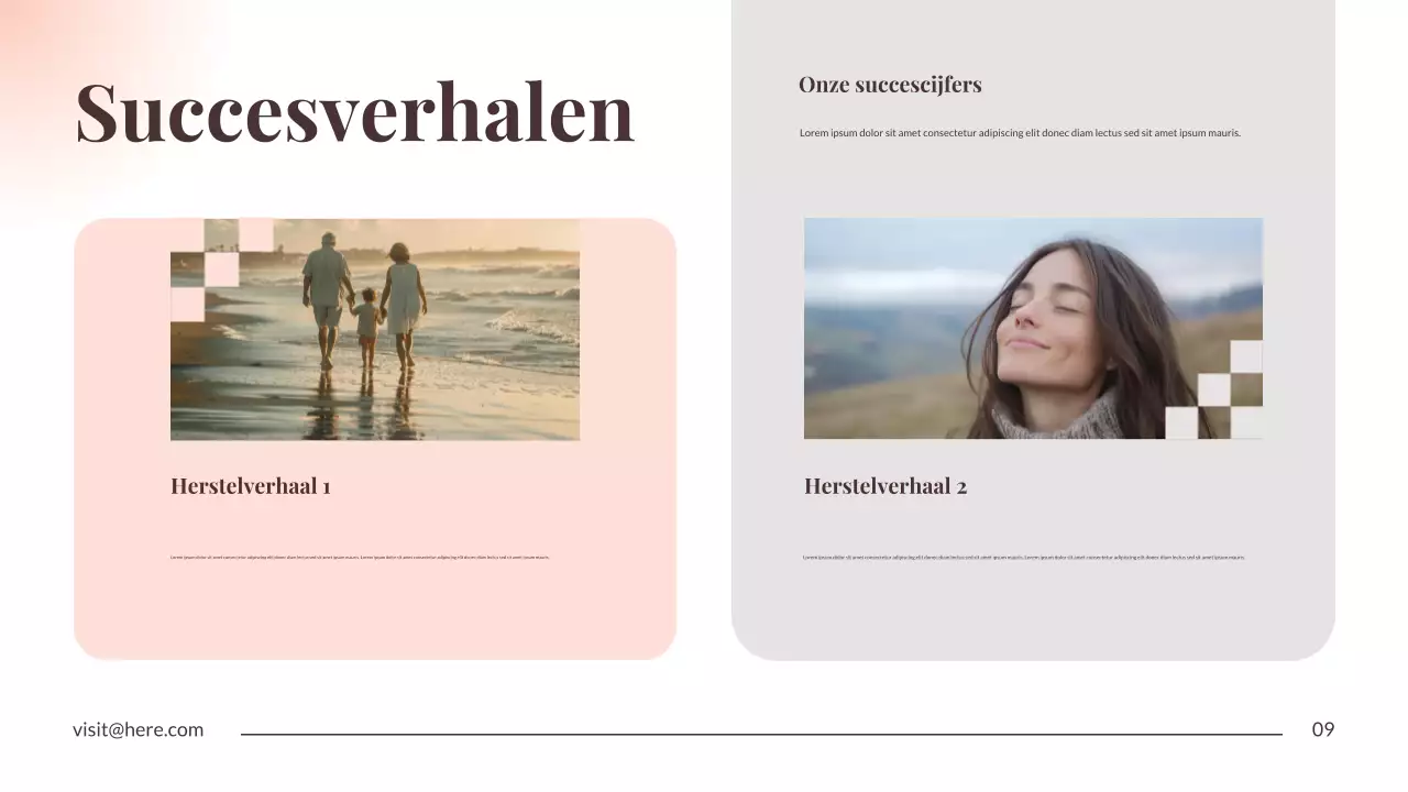 Presentatie over de aankondiging van minimaal herstel van Orange