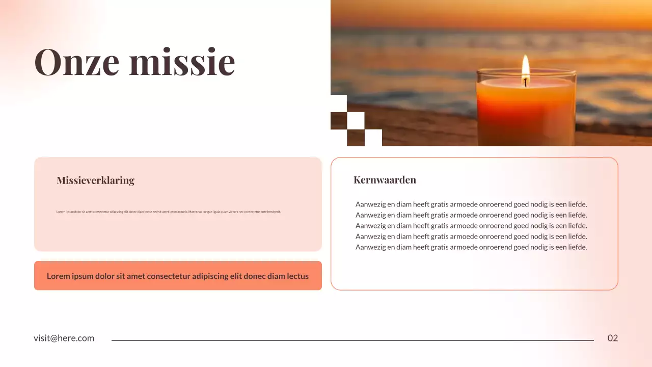 Presentatie over de aankondiging van minimaal herstel van Orange
