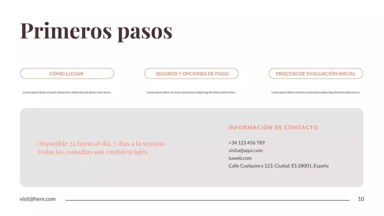 Presentación del anuncio de recuperación mínima de Orange