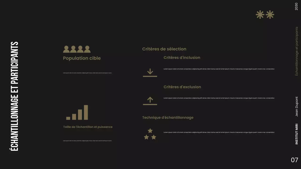 Présentation d'une proposition de recherche moderne sur l'obscurité