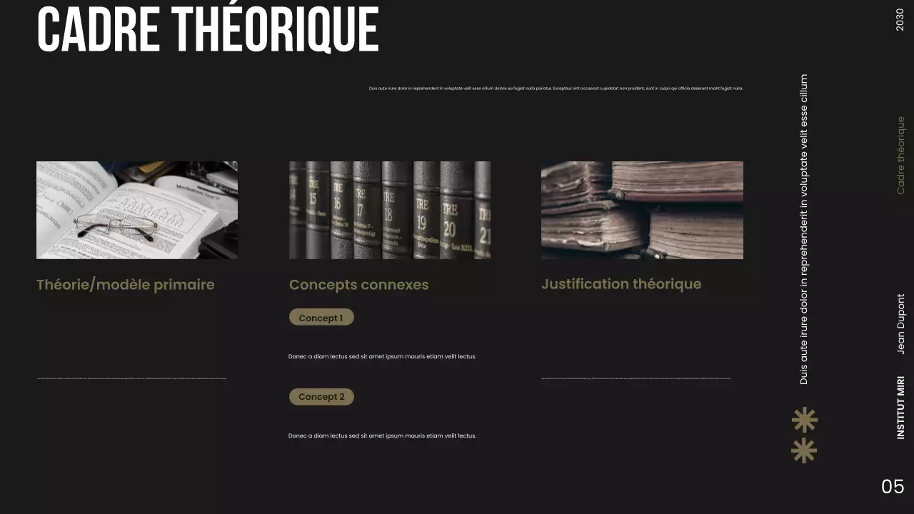 Présentation d'une proposition de recherche moderne sur l'obscurité