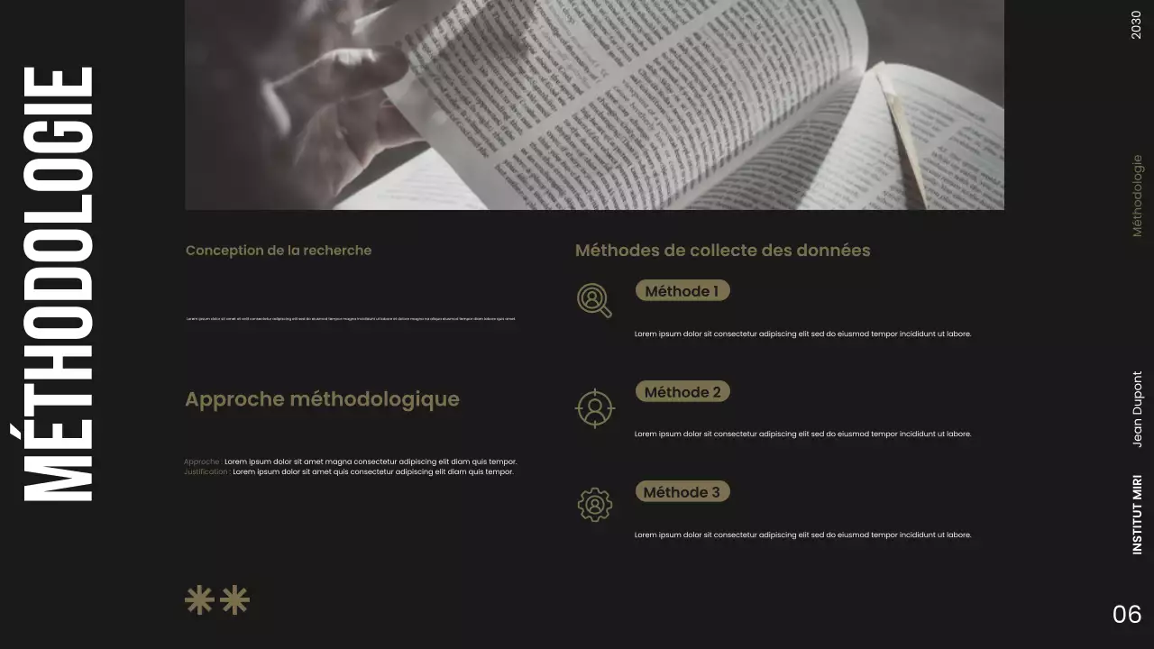 Présentation d'une proposition de recherche moderne sur l'obscurité