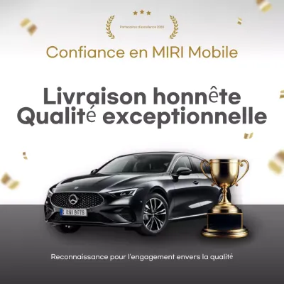 publicité pour une voiture de luxe noire