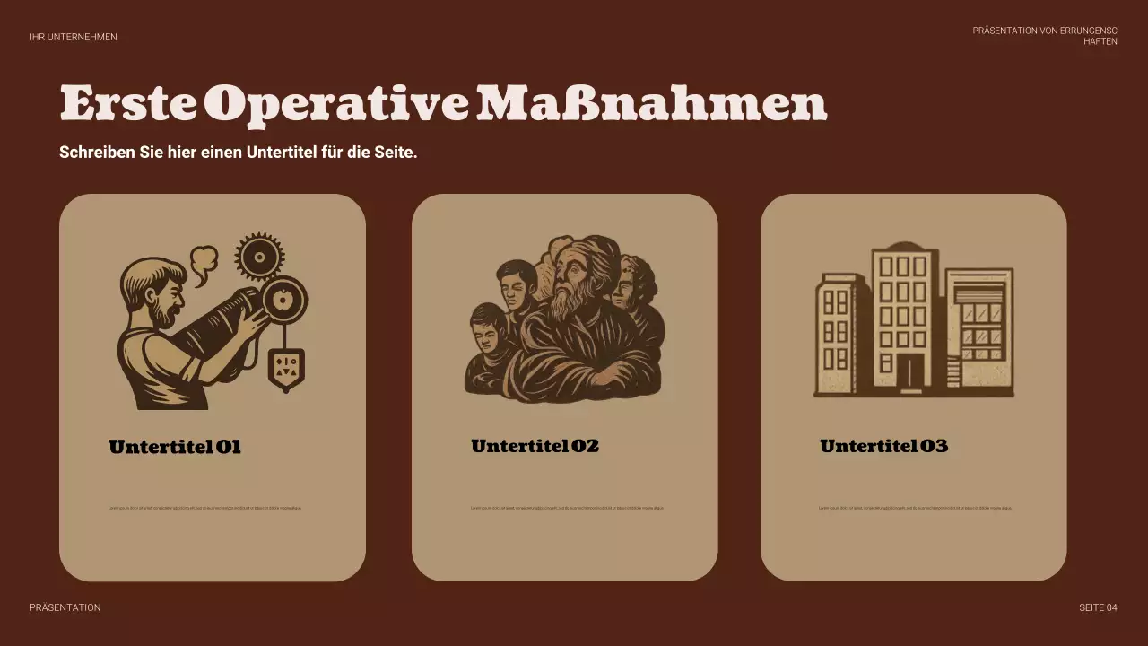 Beige Vintage Business Präsentation