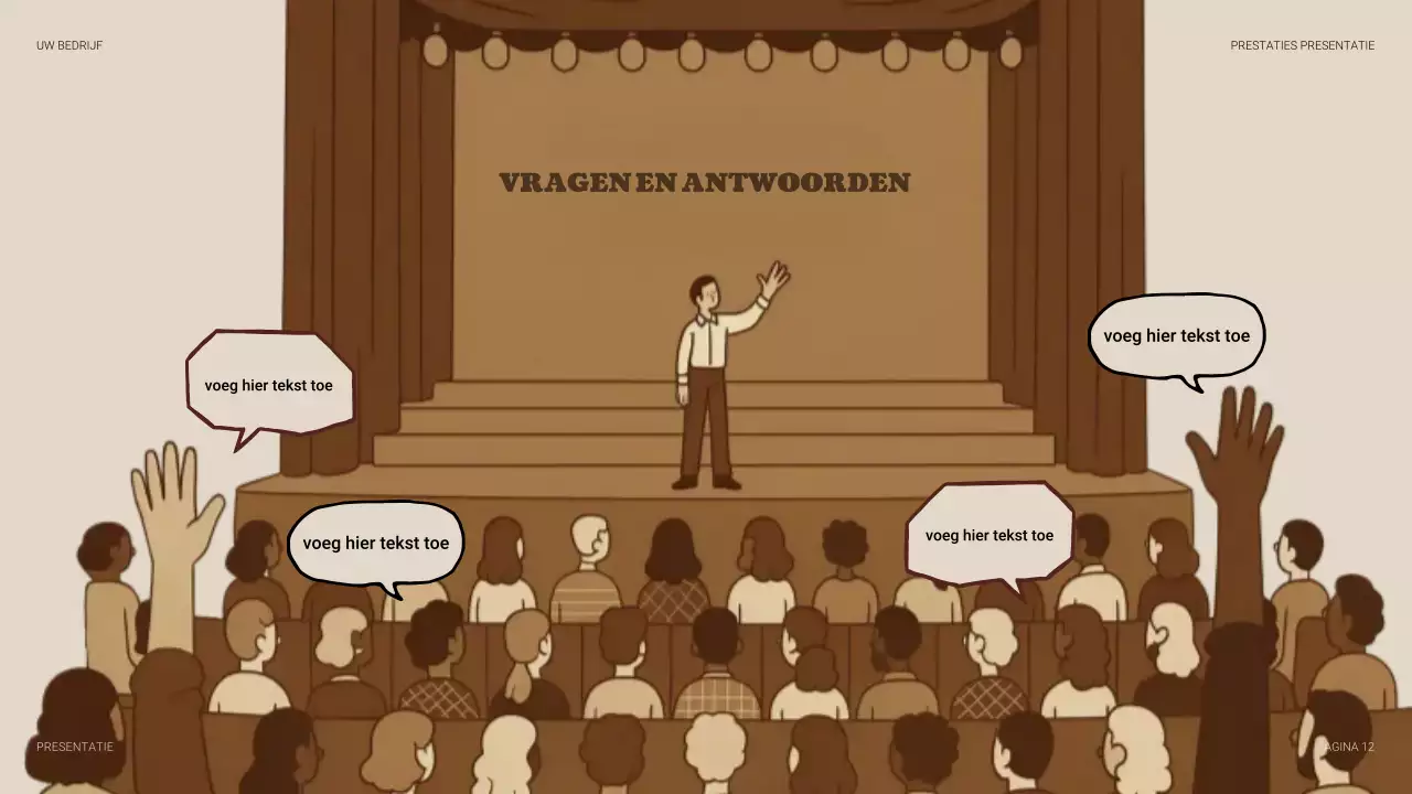 Beige Vintage Zakelijke Presentatie