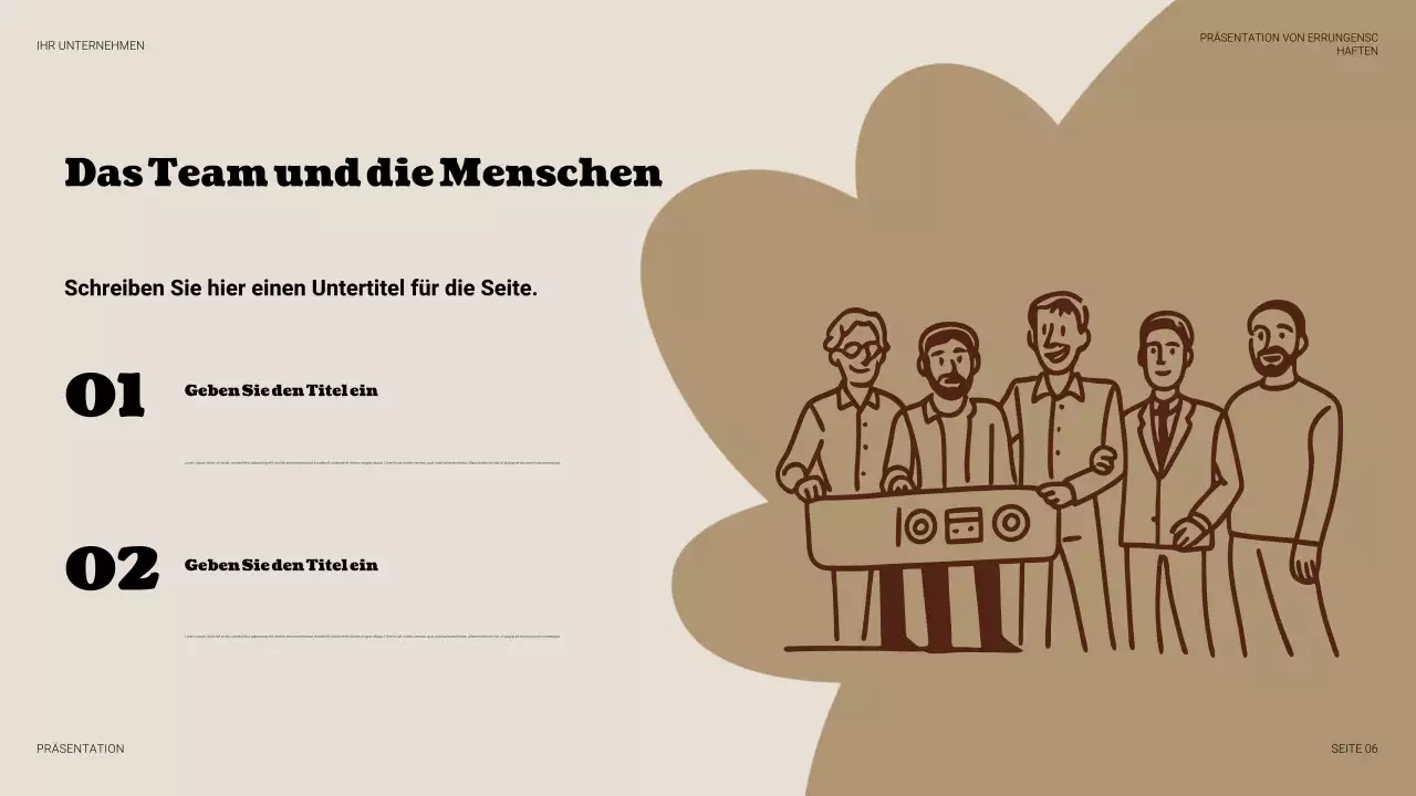 Beige Vintage Business Präsentation