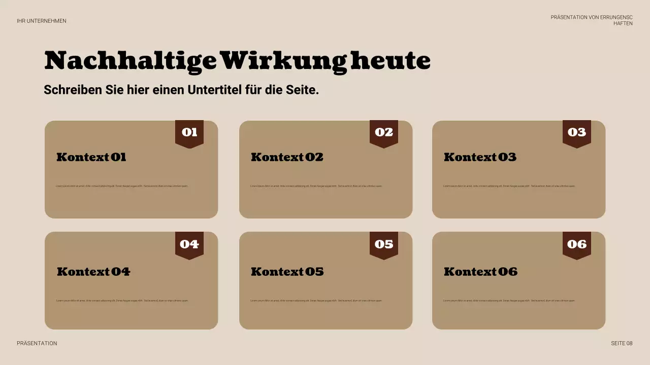 Beige Vintage Business Präsentation