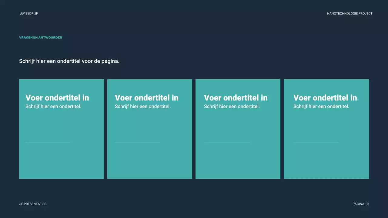 Teal Moderne Technologie Presentatie