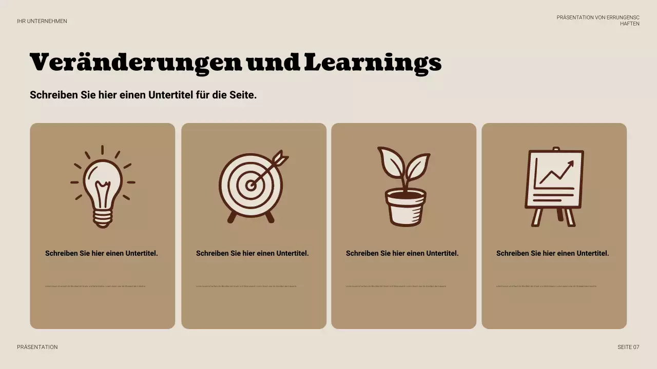 Beige Vintage Business Präsentation