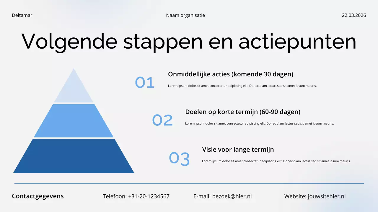 Presentatie van het rapport 'Blauw en Wit Gezondheidszorgtrends en inzichten'