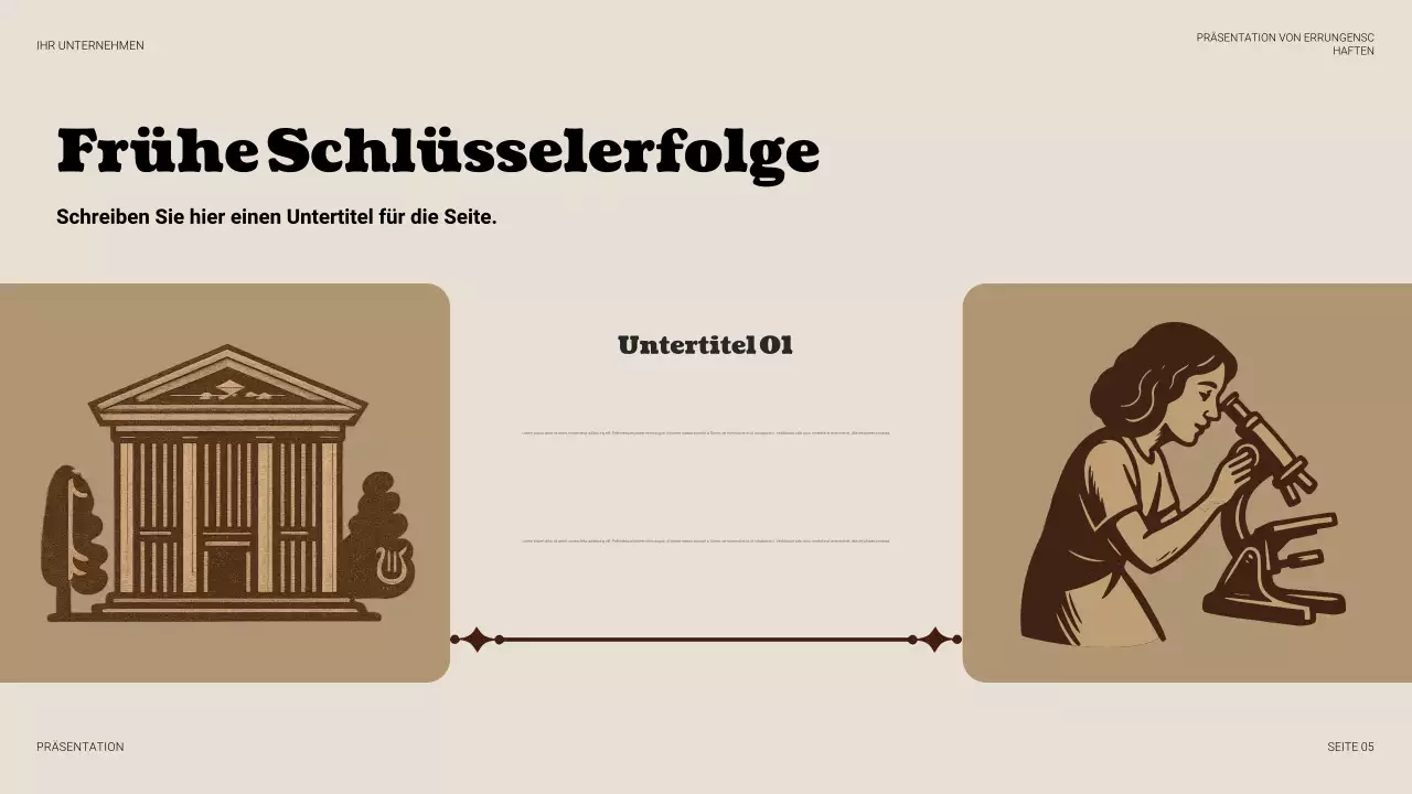 Beige Vintage Business Präsentation