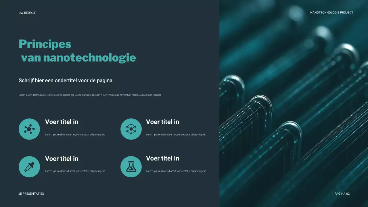 Teal Moderne Technologie Presentatie