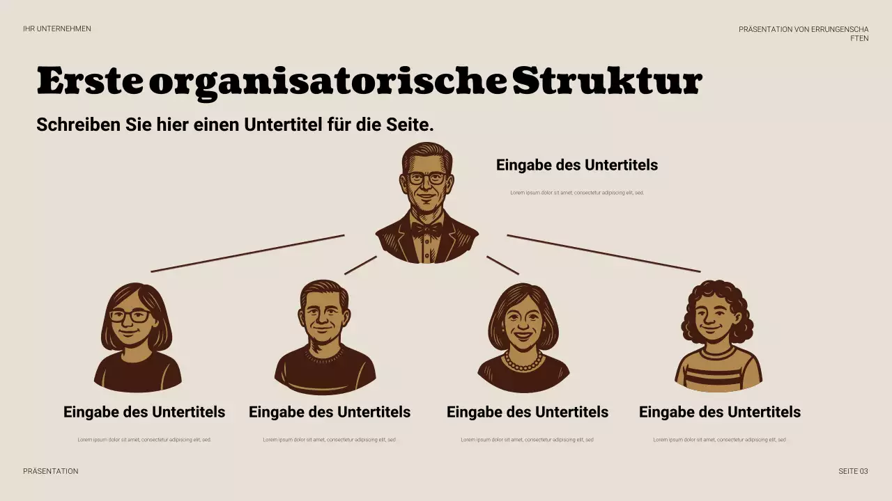 Beige Vintage Business Präsentation