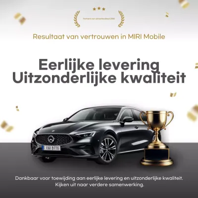 zwarte luxe auto advertentie