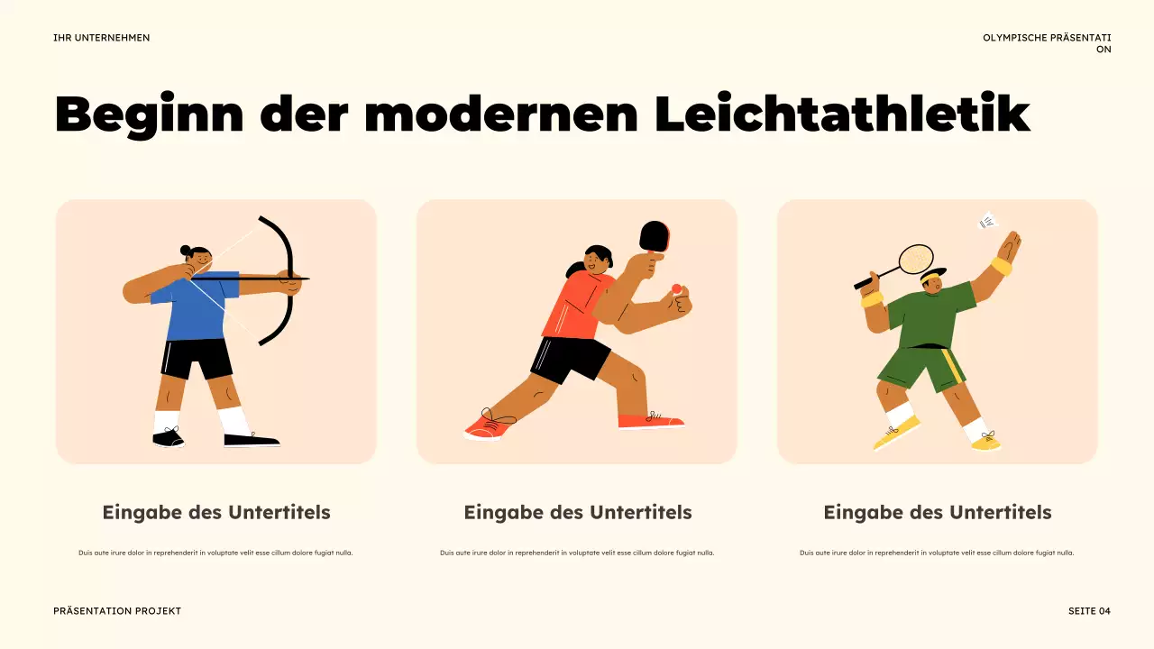 Coral Modern Athletics Präsentation