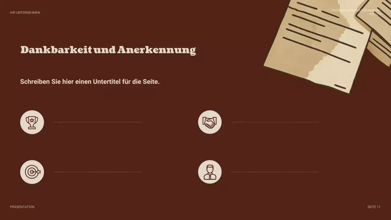 Beige Vintage Business Präsentation