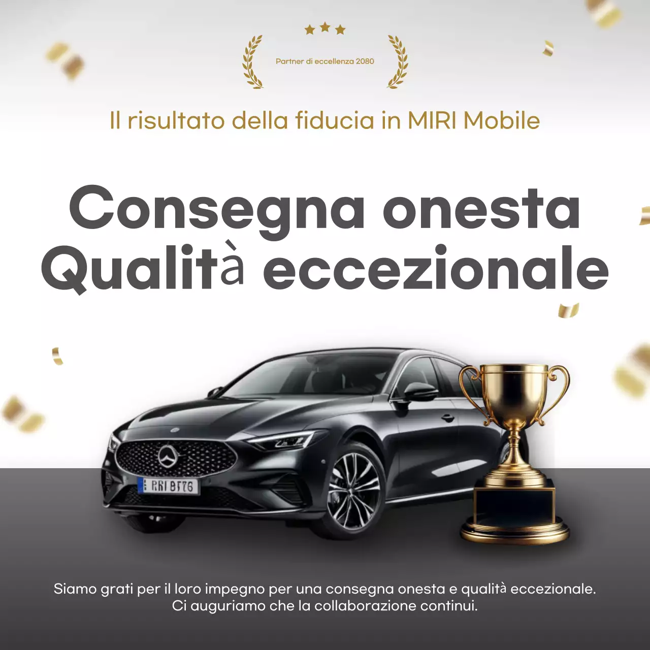 pubblicità di auto di lusso nera