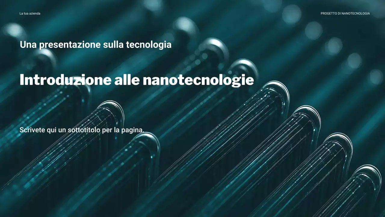 Presentazione della tecnologia moderna in verde acqua
