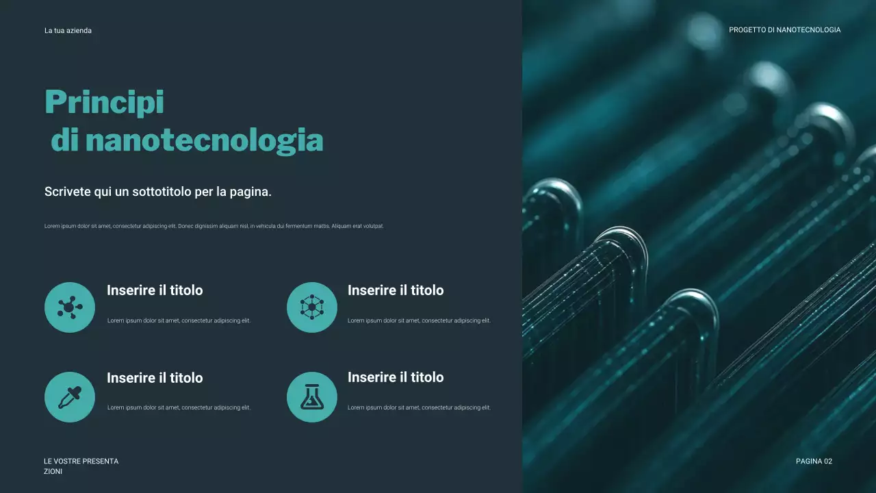 Presentazione della tecnologia moderna in verde acqua