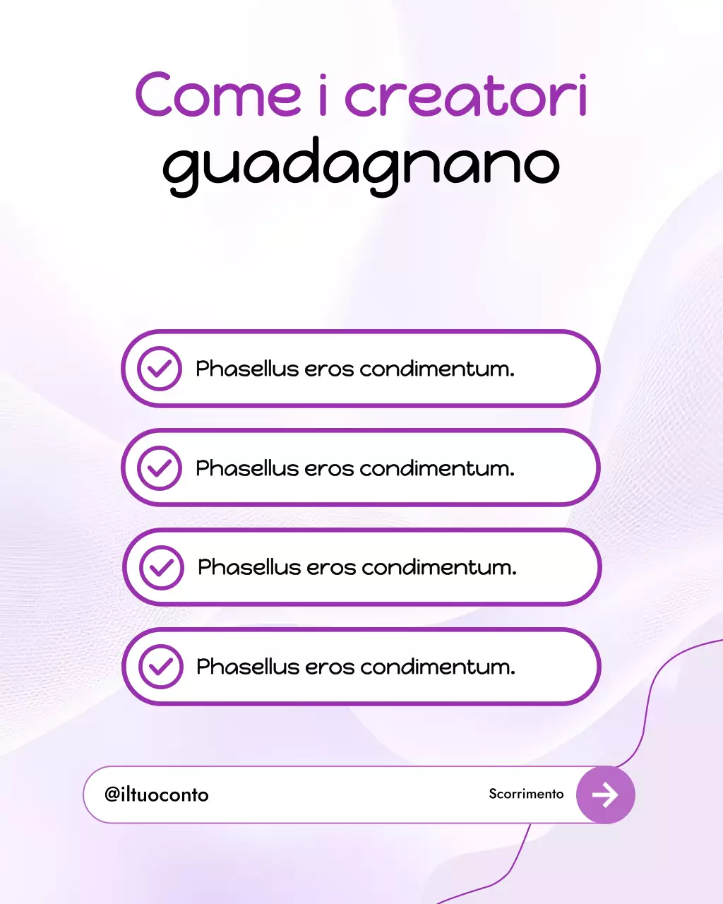 Guida per i creatori di Purple Modern: Carousel di post di Instagram