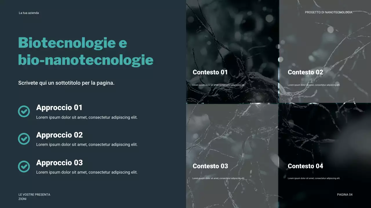Presentazione della tecnologia moderna in verde acqua