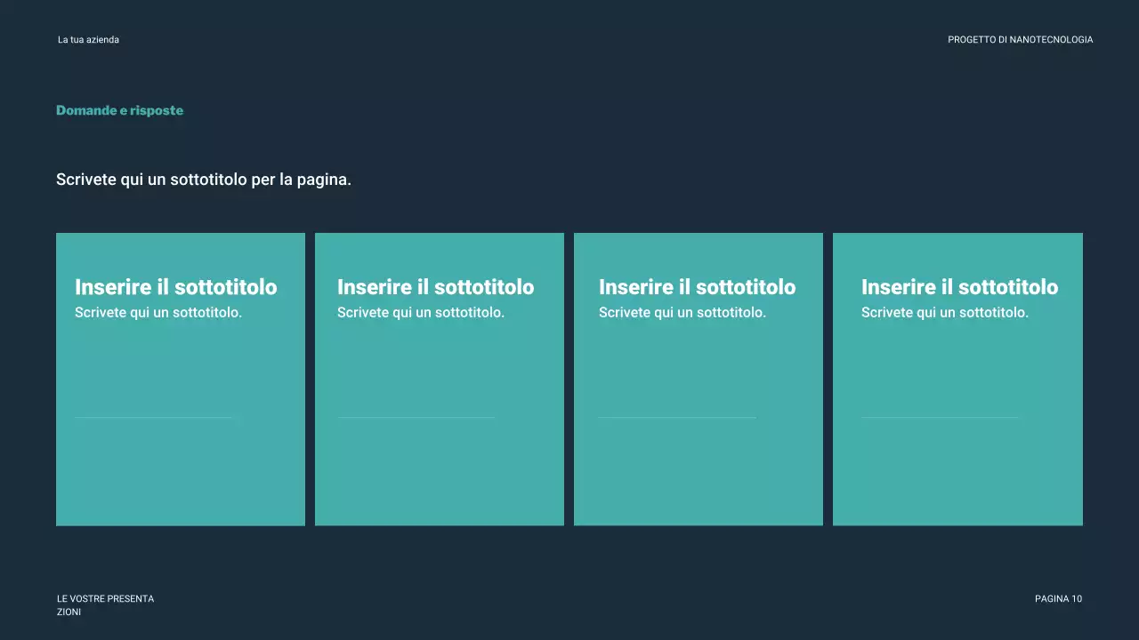 Presentazione della tecnologia moderna in verde acqua