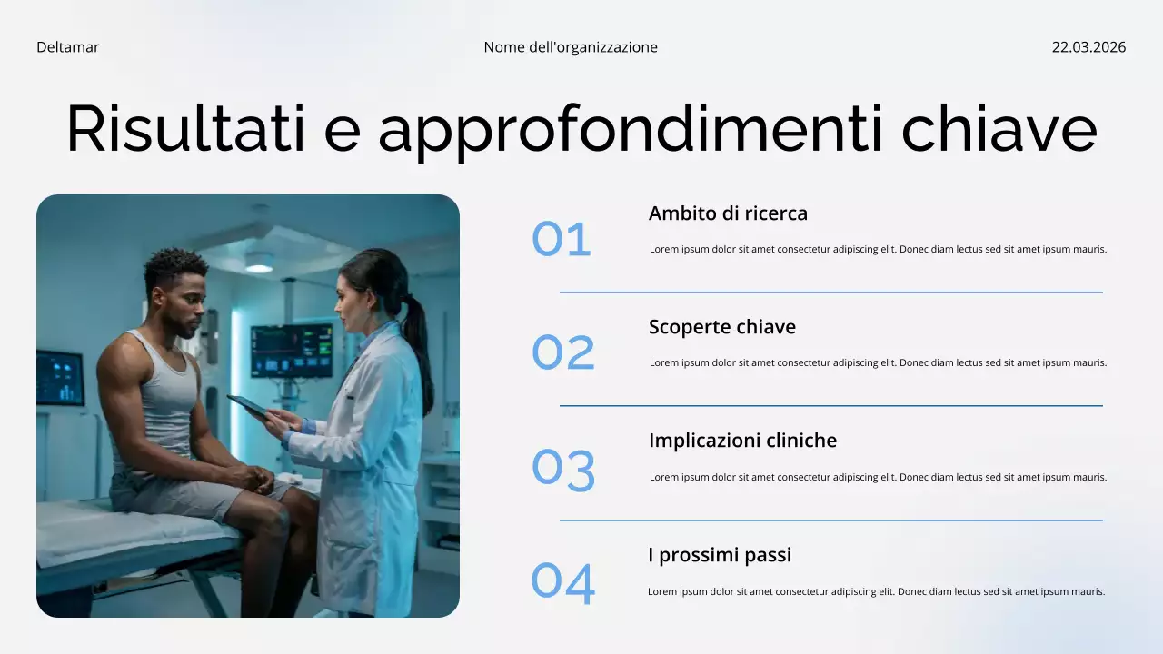 Presentazione del rapporto sulle tendenze e approfondimenti del settore sanitario blu e bianco