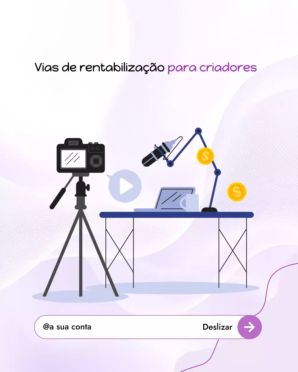 Guia do criador do Purple Modern - Carrossel de postagens do Instagram