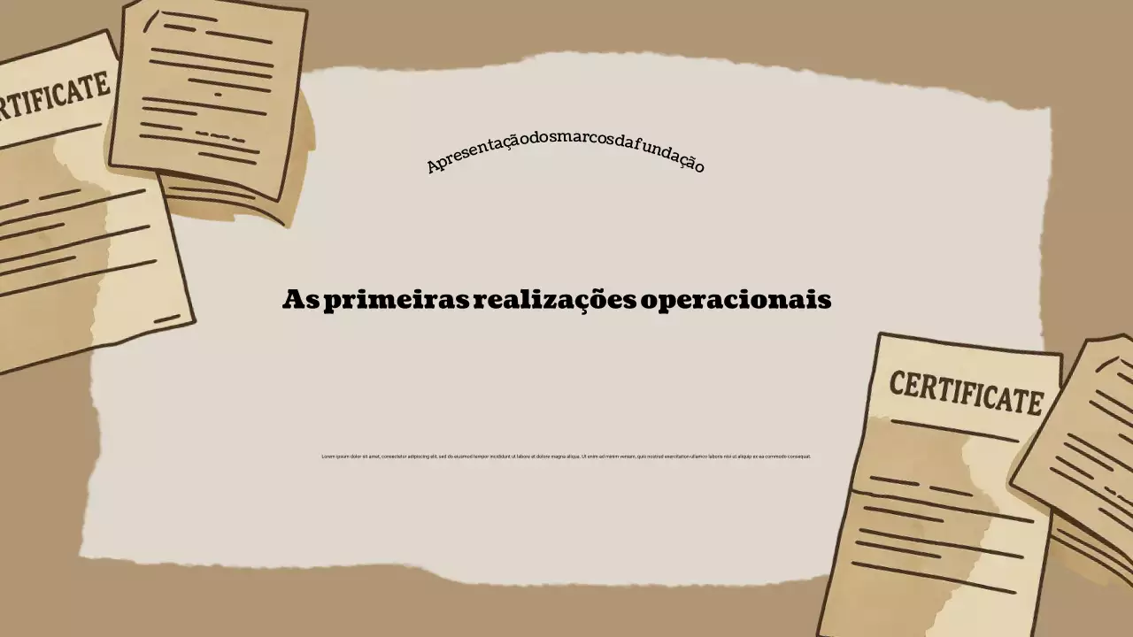 Apresentação de Negócios Vintage Bege