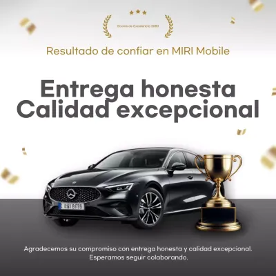 Anuncio de coche de lujo negro