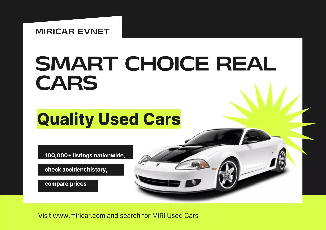 Khuyến mãi sự kiện xe cũ màu đen và huỳnh quang đơn giản