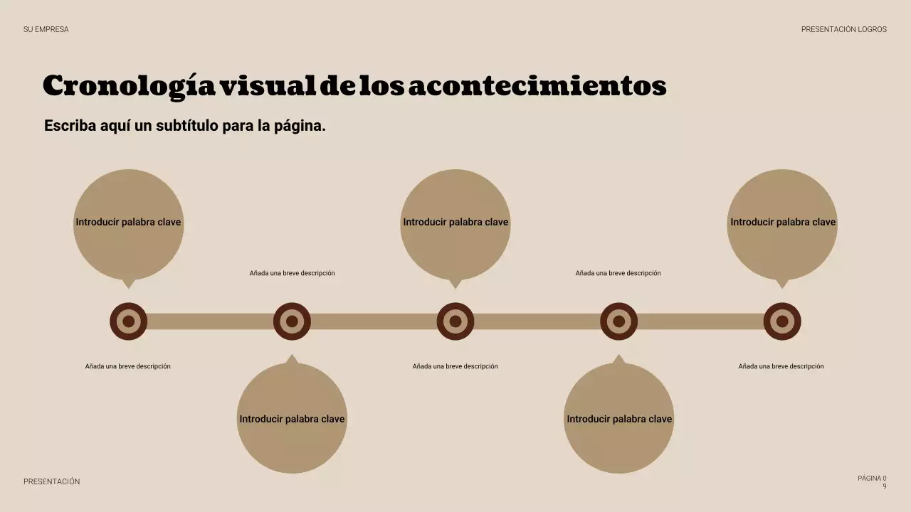 Presentación empresarial vintage beige